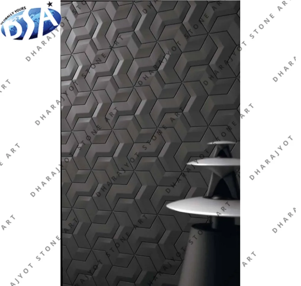 Buy Wholesale High Quality Black Marble Wall Panelling Culture Stone Panel For Wall Decoration