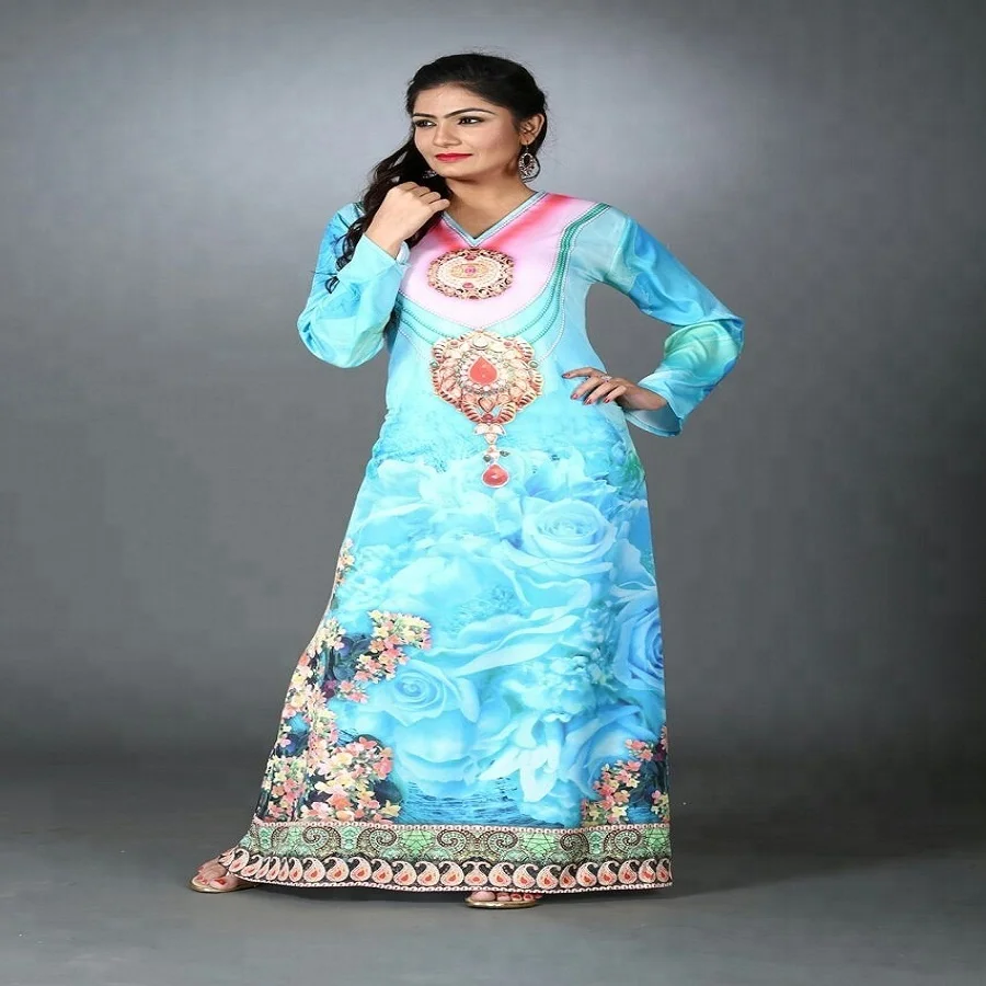 Decent very fancy kaftans/New Year Special Order choice manufactured modern digital print design African style long kaftan dress