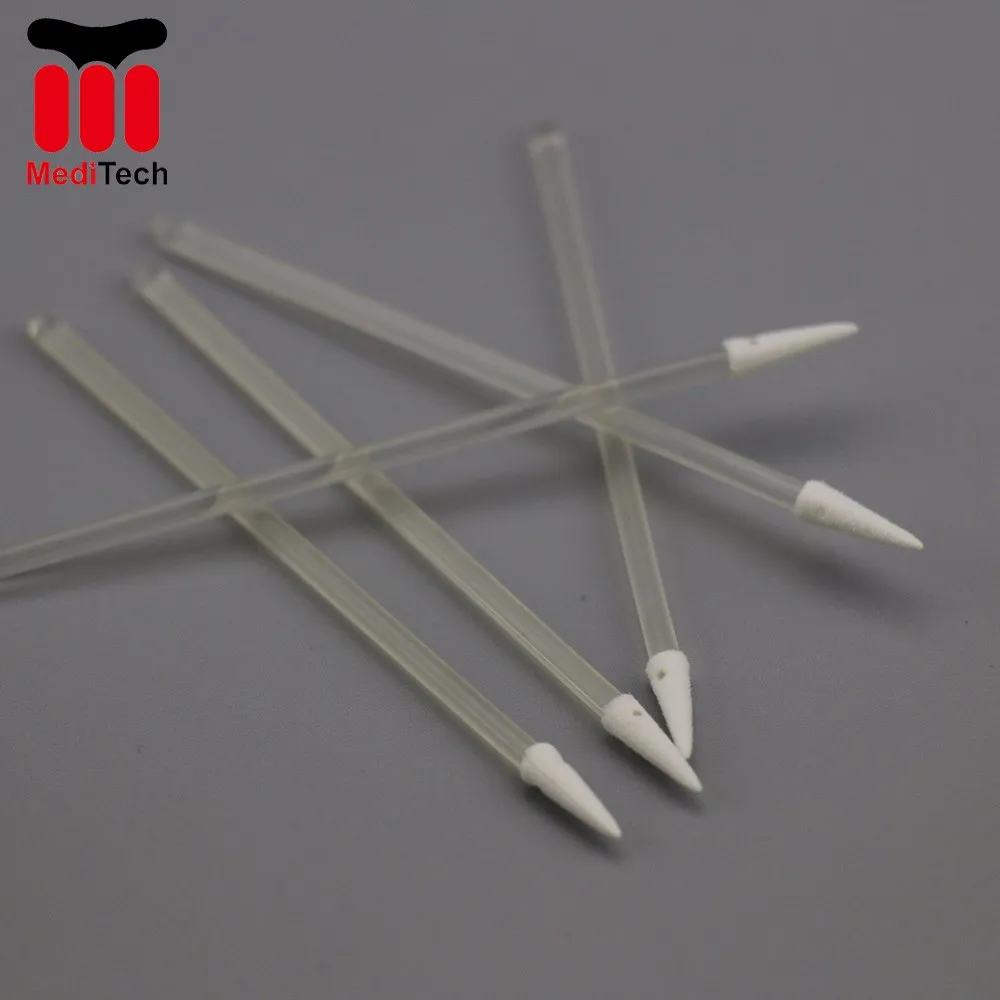 Anti-Static Dust-Free Single Head Pointed Conical Sponge Industrial Cleaning Swab