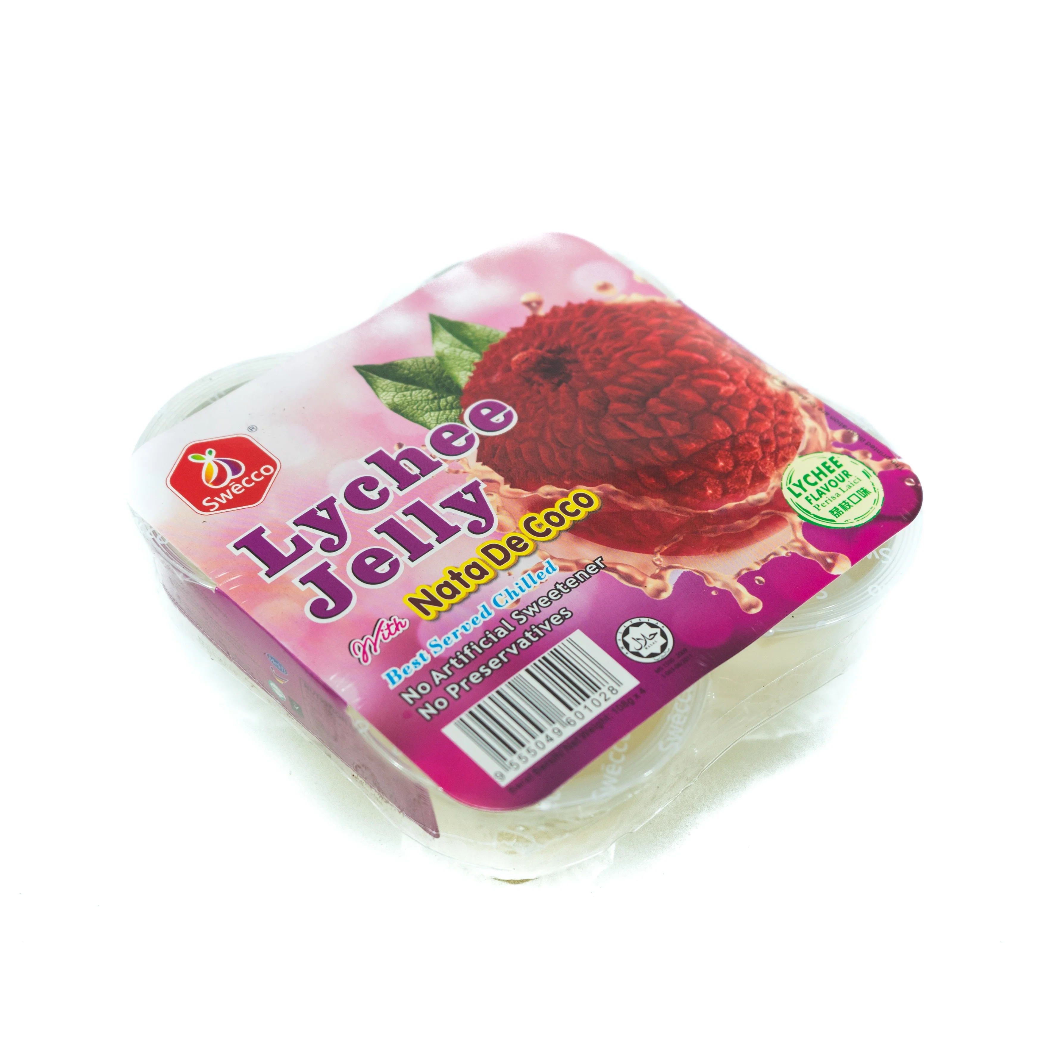 
ODM/OEM Malaysia Halal ISO 96 cups x 108g PP Cups Delicious Nata de Coco Lychee Fruit Jelly 
