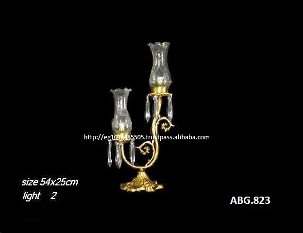 
Настольная лампа из античной латуни 