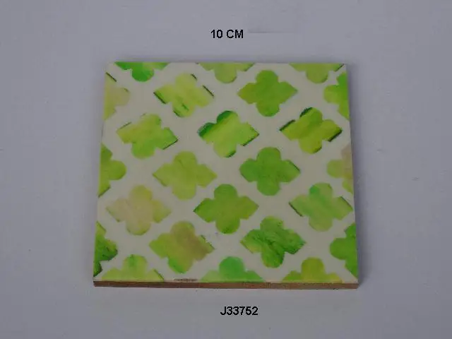 
Bamboo wood mosaic coaster available in other finishes 