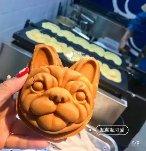 Taiwan Snack Food Bulldog Waffle Machine