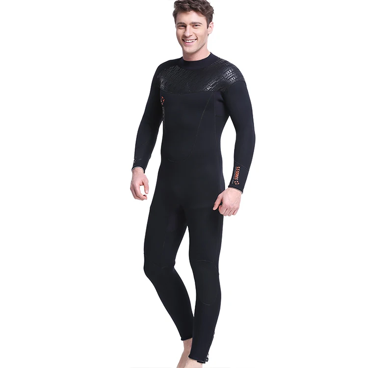 unisex waterproof back zipper wetsuit 5mm neoprene material warmer spearfishing wetsuit