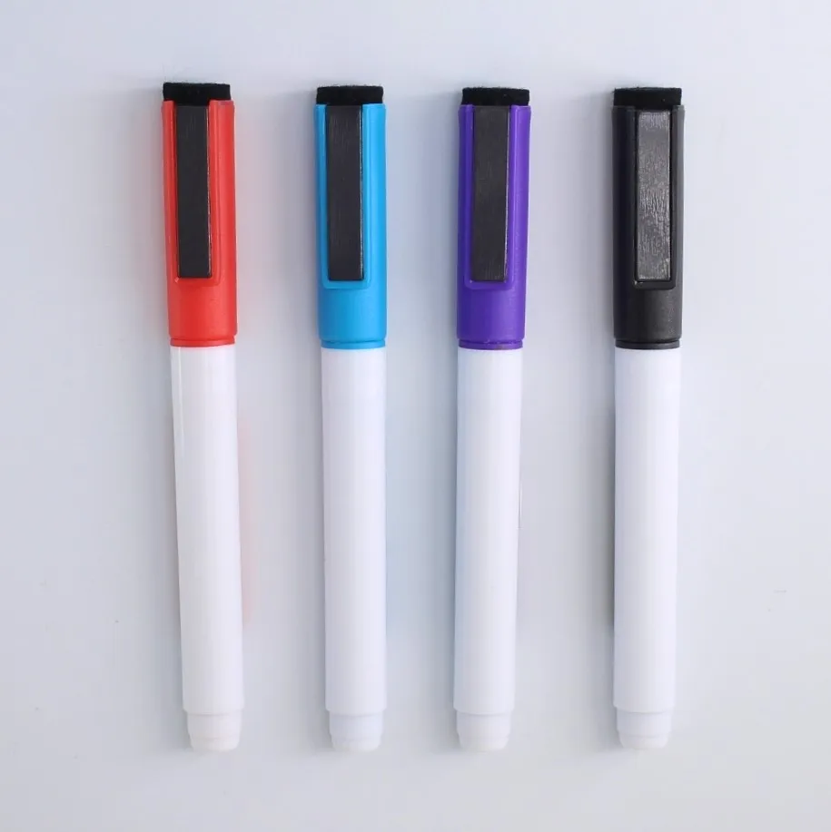 Factory Price Easy Dry Erase Whiteboard Marker Pen Colored Ink with Magnet and Eraser