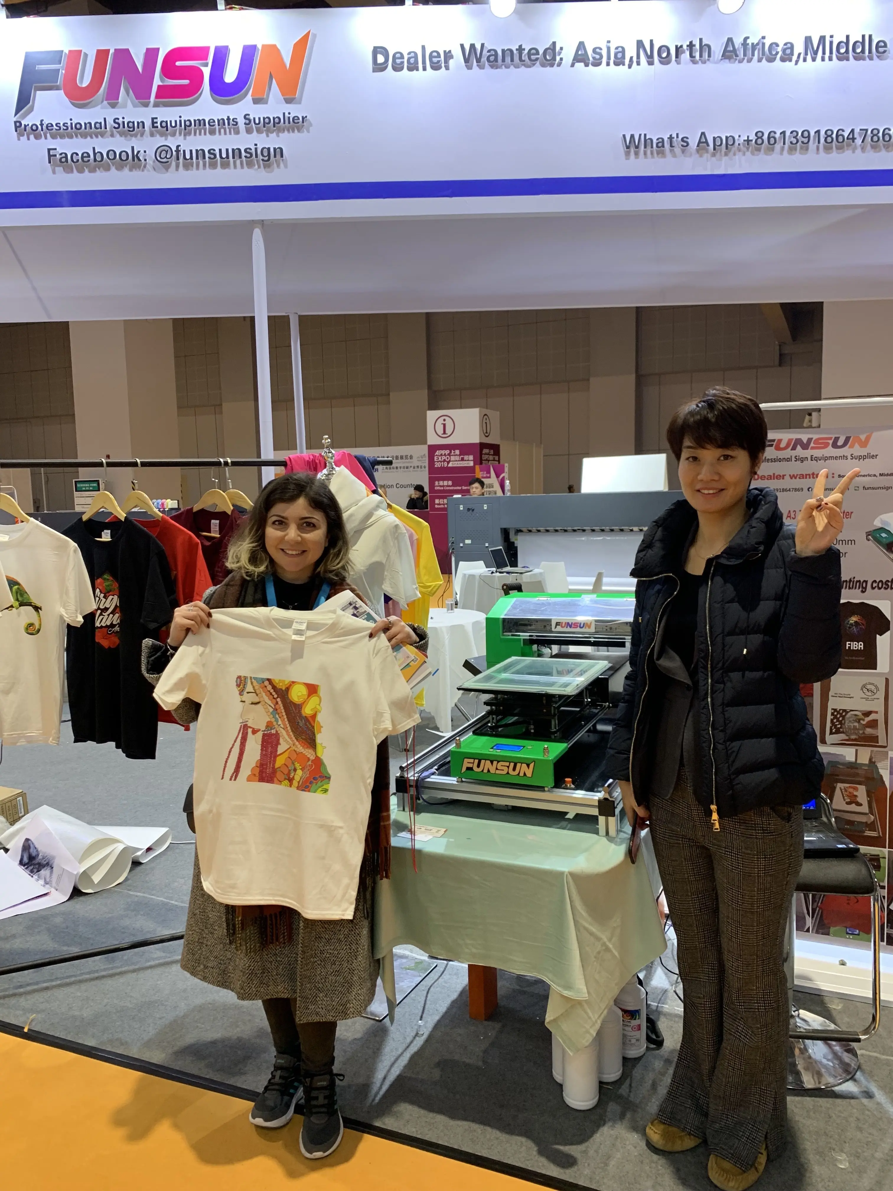 funsun a3 direct to garment printer for t-shirt with low printing cost