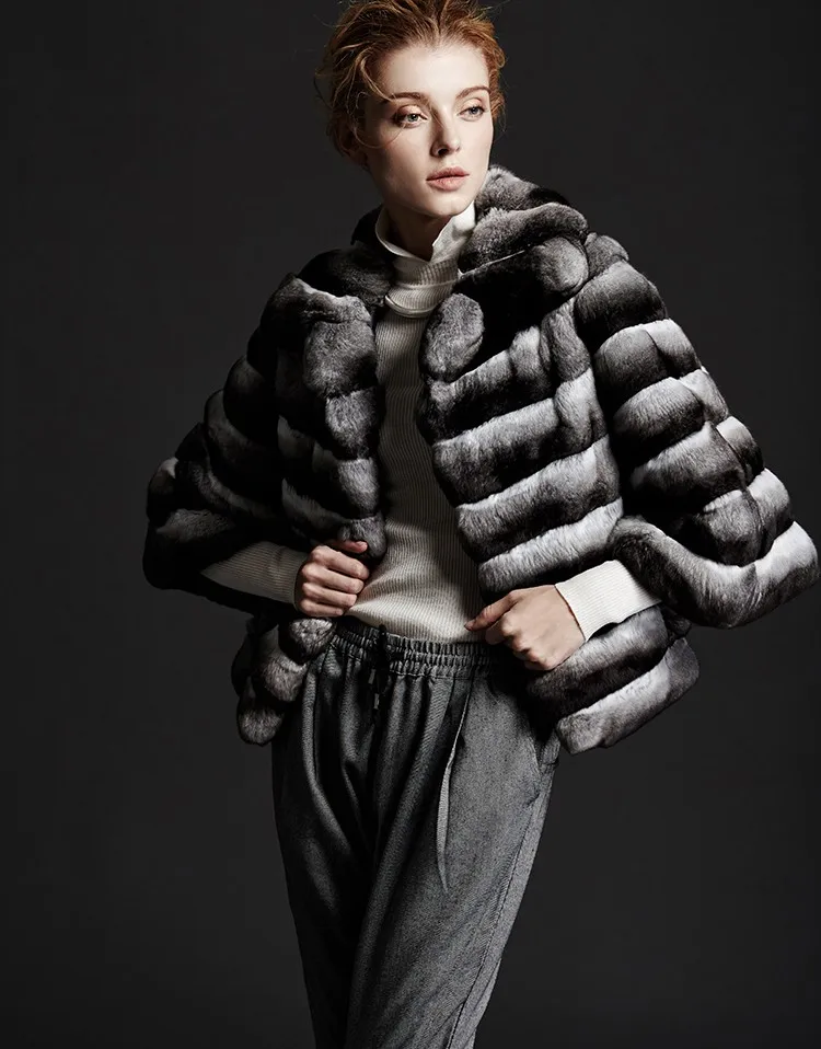 Женское меховое пальто из Шиншиллы оптом