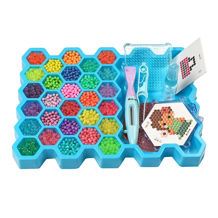 
JanDoon Wholesale Beehive Shape Handmade Aqua Fuse Beads DIY Toy 