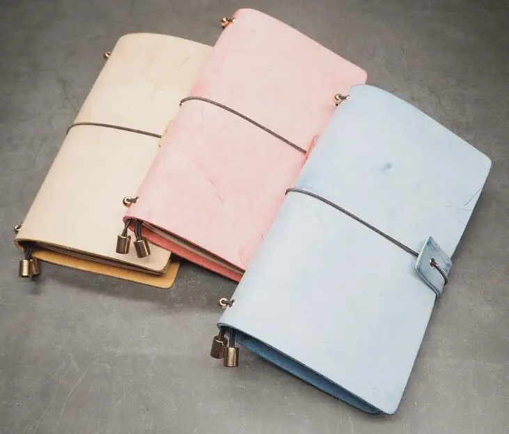 Vegetable tanned leather handmade notebook  Cover