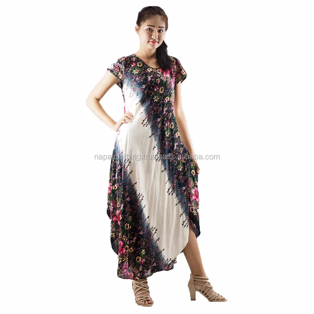 NAPAT summer fashion casual long sleeve chiffon bohemian style girls dress