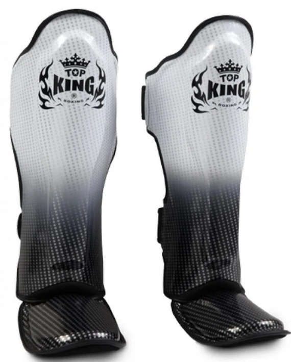 
Custom White & Black shin protector mma muay thai 2017 