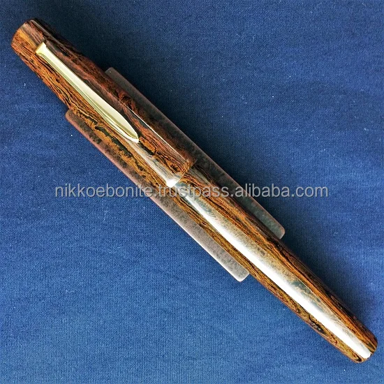 famous Japanese fountain pen, inspired by tools of Japanese tea ceremony made of original orange color ebonite material