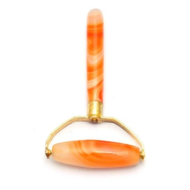 Orange Fire Agate Gemstone Beautiful Roller Body Massager