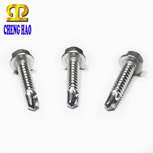 7504K Stainless Steel Hex Head Bolt Self Drilling TEK Roofing Screws