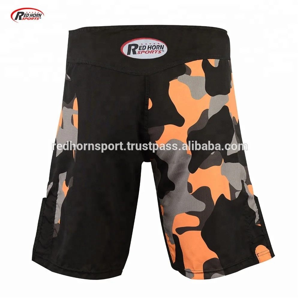 Grappling Micro Stretch Material Make Your Own Design Custom Sublimated Fight Camo MMA Shorts