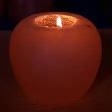 Handmade Metal Salt Lamp Heart Candle Holder Unique Solid Fancy Home Decoration for Weddings Boxed by Sian Enterprises