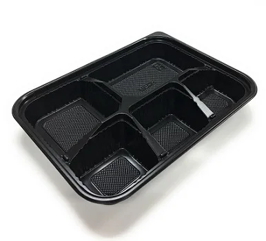Hot sale 4 And 5 Compartment  Take Away Plastic  Lunch Box