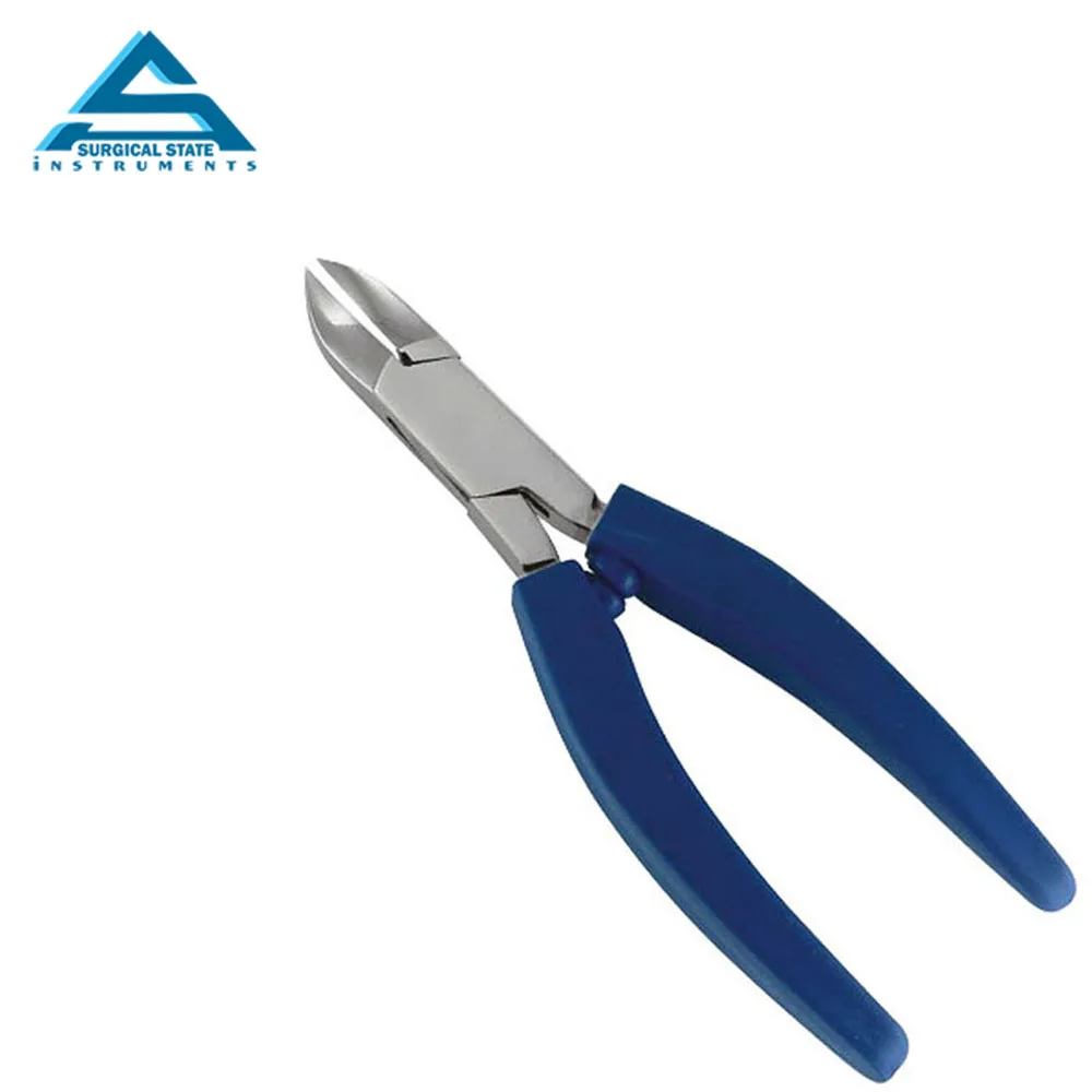 Professional Plastic handle beauty instruments CUTICLE NIPPER j2 Stainless Steel Nail Cutter