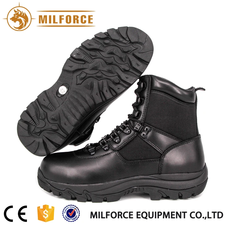 Черные тактические ботинки Milforce из натуральной кожи для охоты и кемпинга