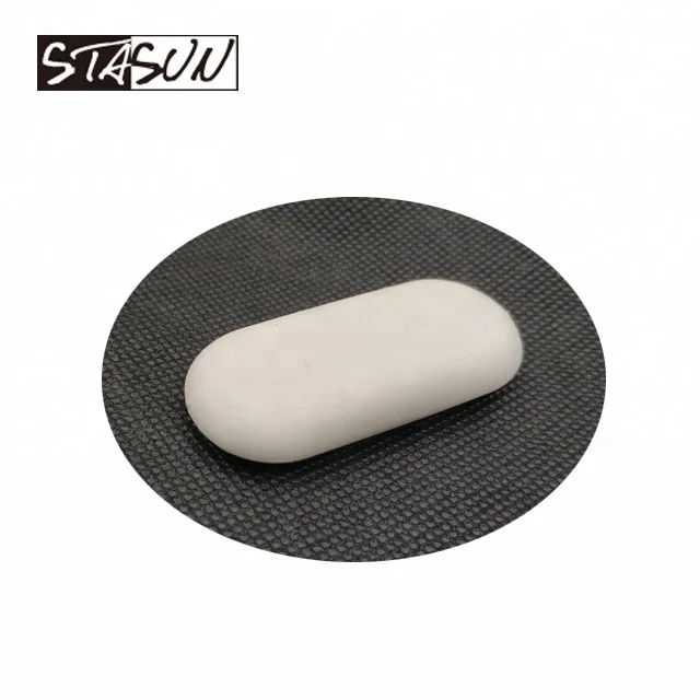 STASUN Customized Oval Shape TPR rubber White Pencil Eraser For School And Office