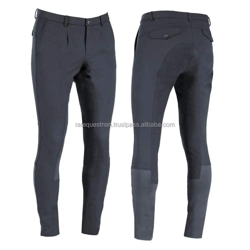 Leather Full Seat Men Brown Equestrian Breeches