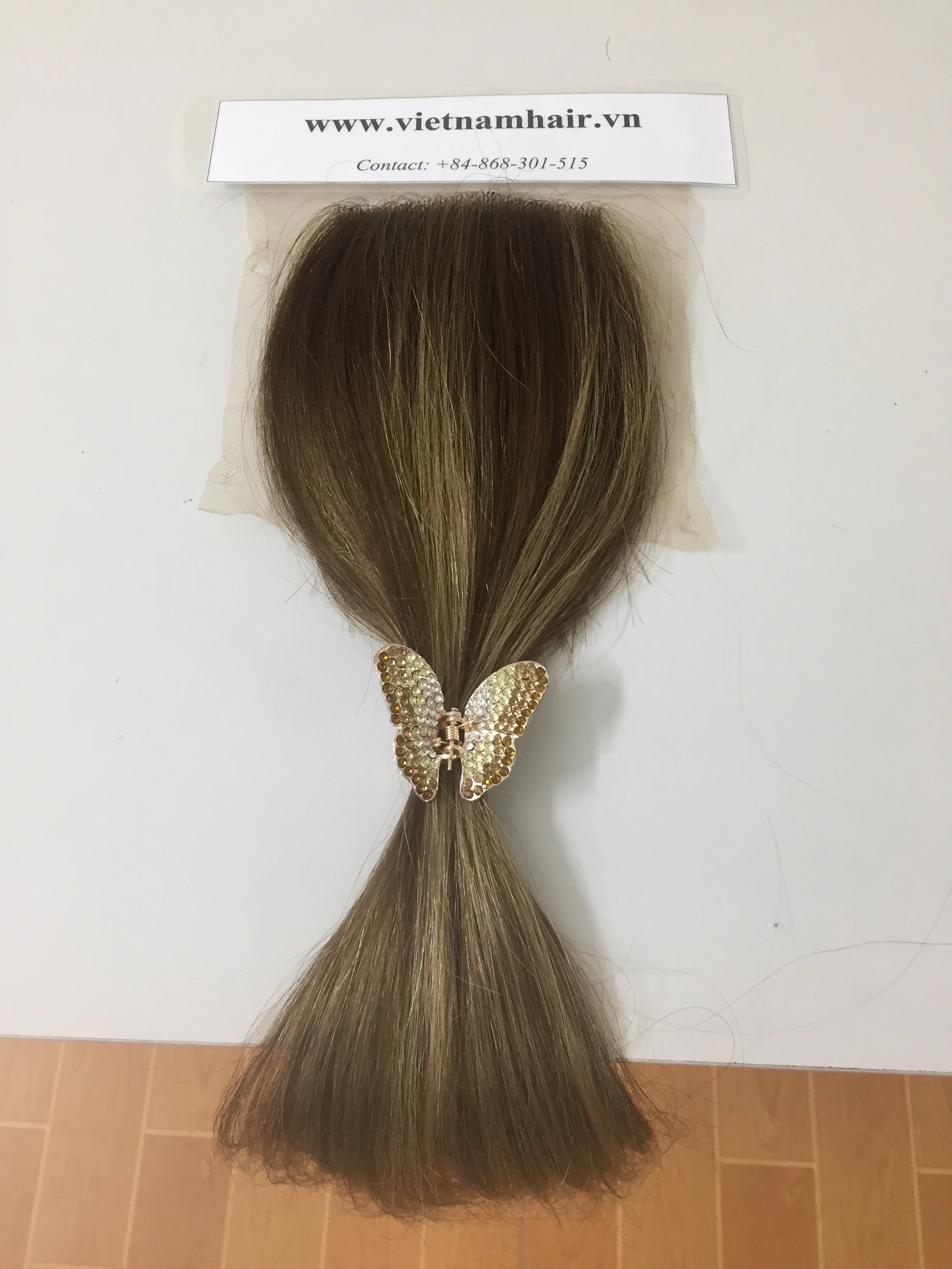 High Quality Grade 9A virgin hair genius weft closure piano color human hair Virgin Remy Human Hair From Vietnam