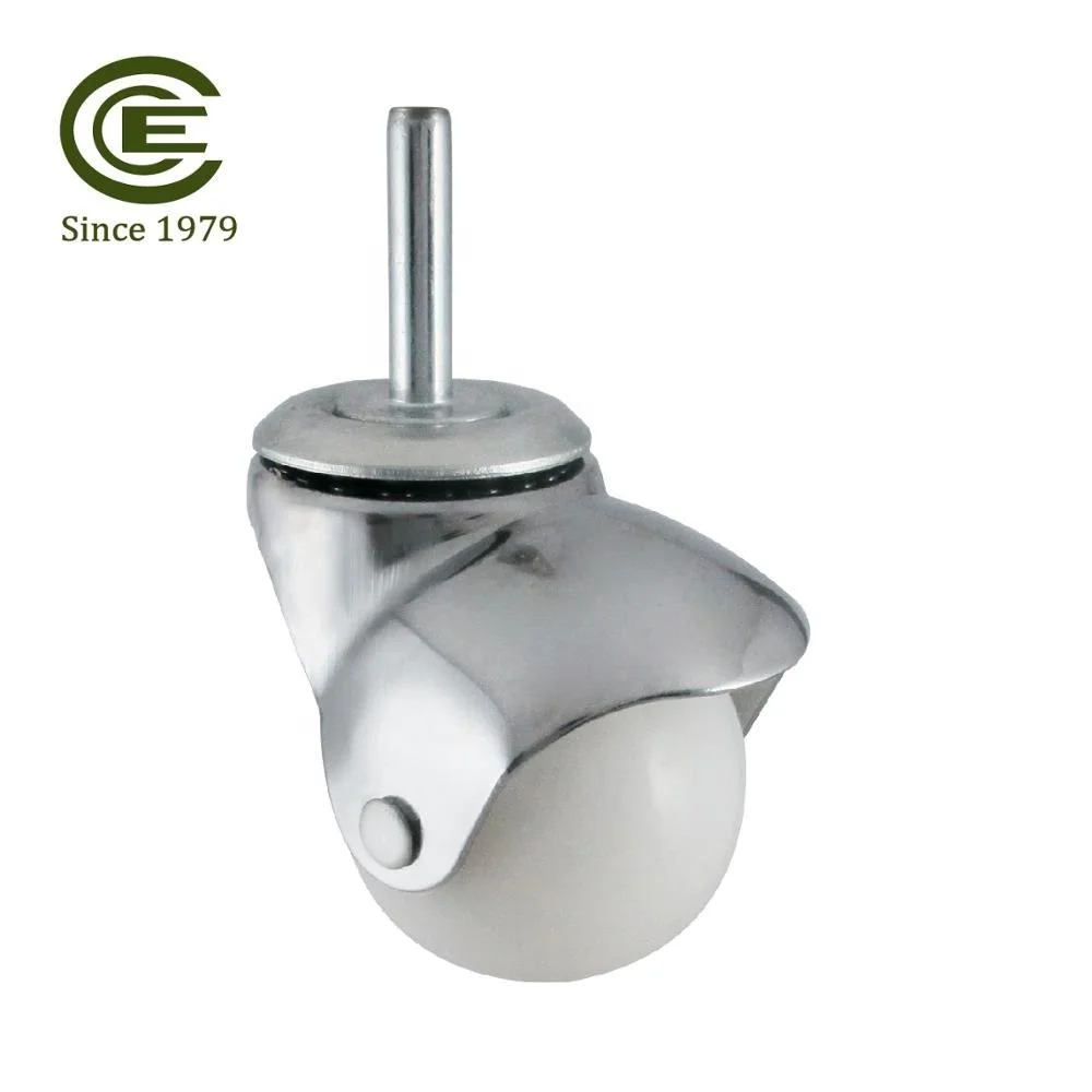 Ролик CCE 40 мм, белый пластиковый шар, ролик для мебели M6 Stem