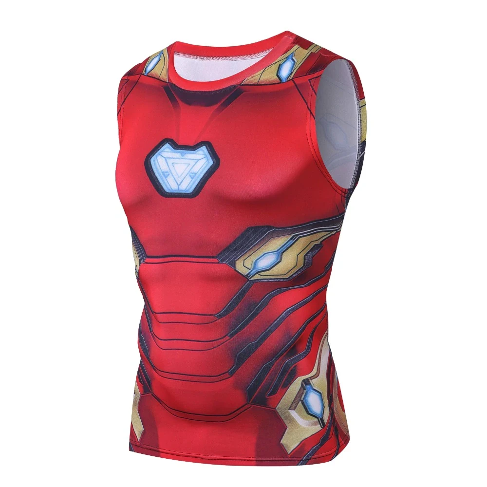 Top Quality Men Customized Logo Printing Wholesale And Sublimation Spider Polyester 3D Printing Men Tank Top By Viky Industries