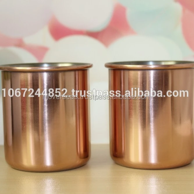 
Copper Candle Holder Tumbler Glass Jar 