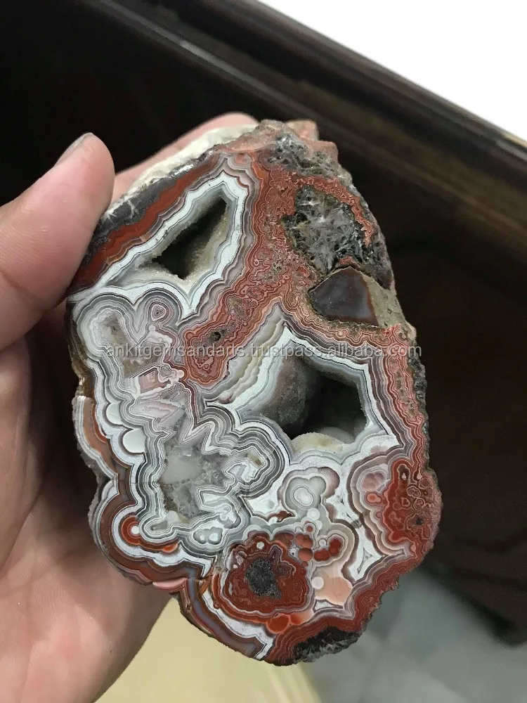 Natural Crazy lace agate rough stones