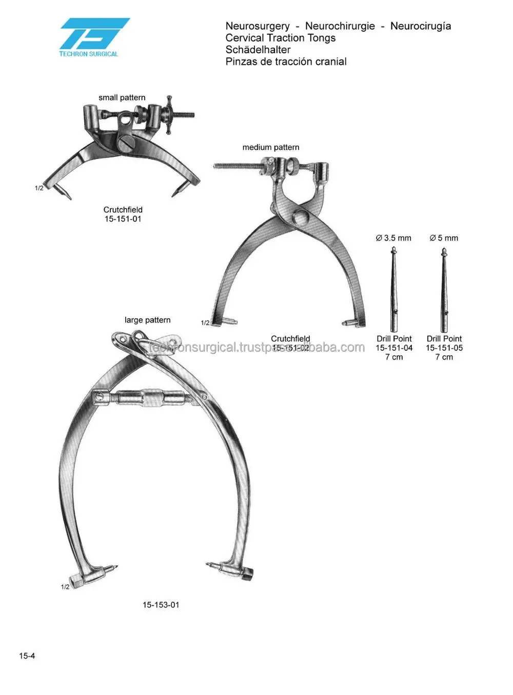 Нейрохирургические щипцы для сцепления