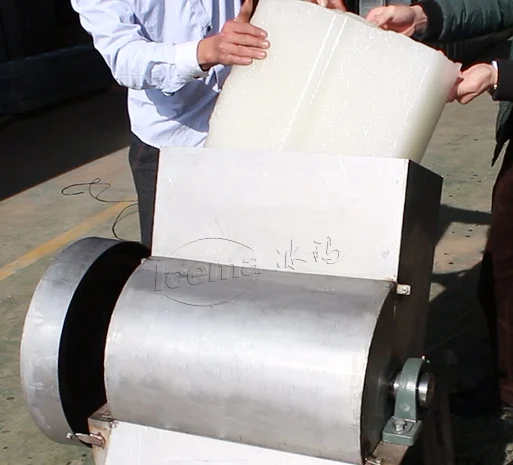 Коммерческая машина для производства льда из нержавеющей стали, дробилка льда