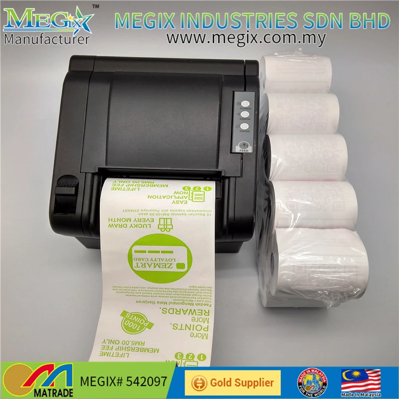 Wood Pulp thermal paper Pos ATM thermal Paper Roll 80mm