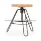 Metal Low Stool Adjustable Height Rustic Top Quality Vintage Industrial Stool Swivel Adjustable Height Metal Low Bar Stools
