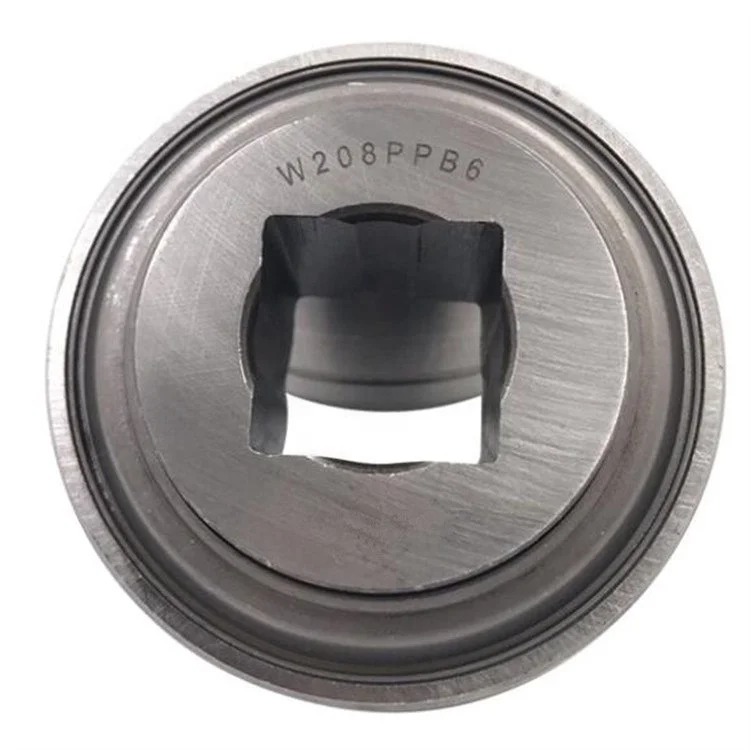 Square hole bearings W208PPB8 for agricultural machines ball hexagon bearing W208PB8
