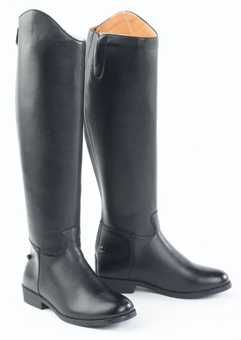 
Polo Men Horse Riding Leather Long Zipper Ridding Real Leather Boots Tall Boots. 