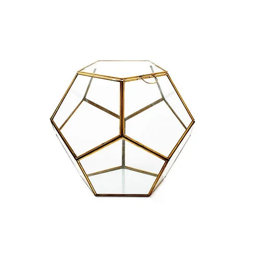 Metal Glass Terrarium for Home Decoration Office Decoration Wedding Decoration