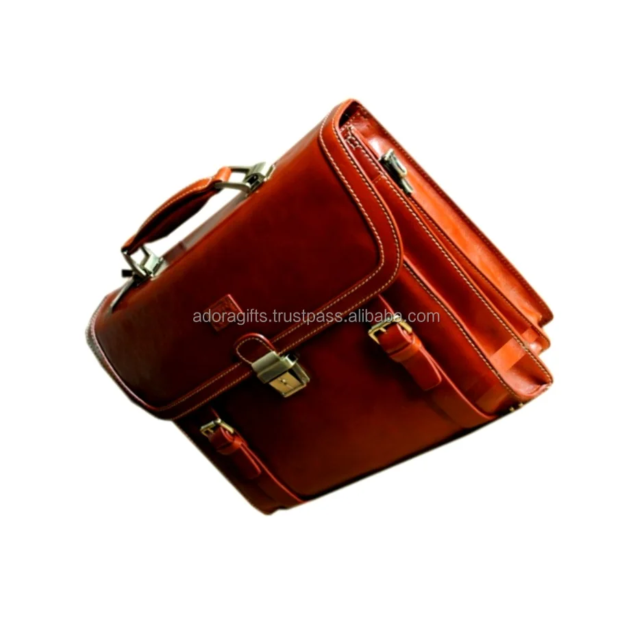 Customized Laptop Bags, Cases, Sleeves and Backpacks / Black brown leather laptop bags /Leather bags for corporate gifts