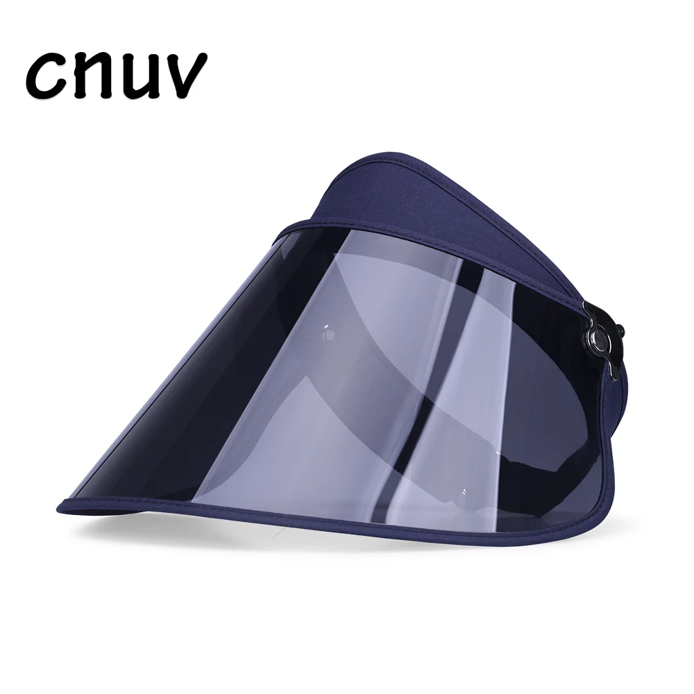 Customized Design Plastic Women UV Protection Sun Hats Packable Summer Hat Large Sun Visor