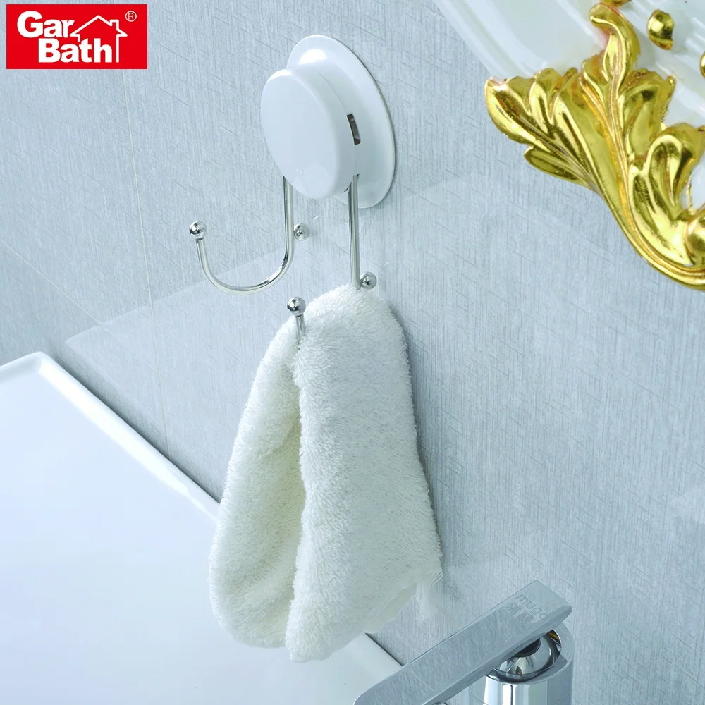 Customized Mold Wall Mounted Double Coat Hooks Hanging Suction Cup Adhesive Sticker Hook