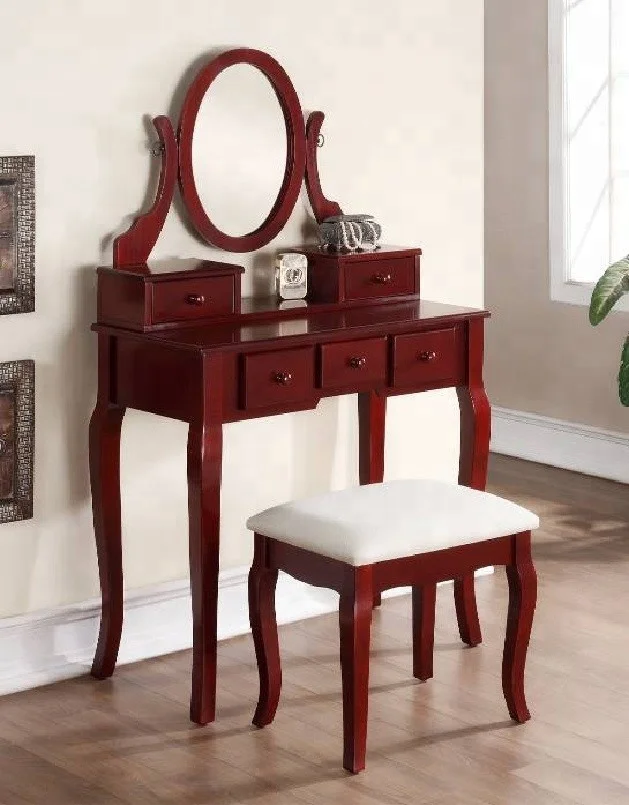 4 color makeup room furniture vanity dressing table with drawers