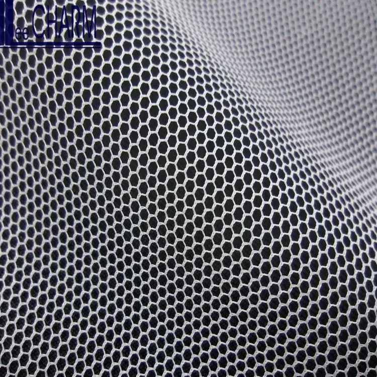 LCSH500 75D 43gsm Polyester Soft Hexagon Bridal Net Fabric