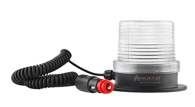 Magnetic Base  Strobing Light Amber Red Blue Green Lens Led Strobe Beacon Lights for towing cranes forklifts