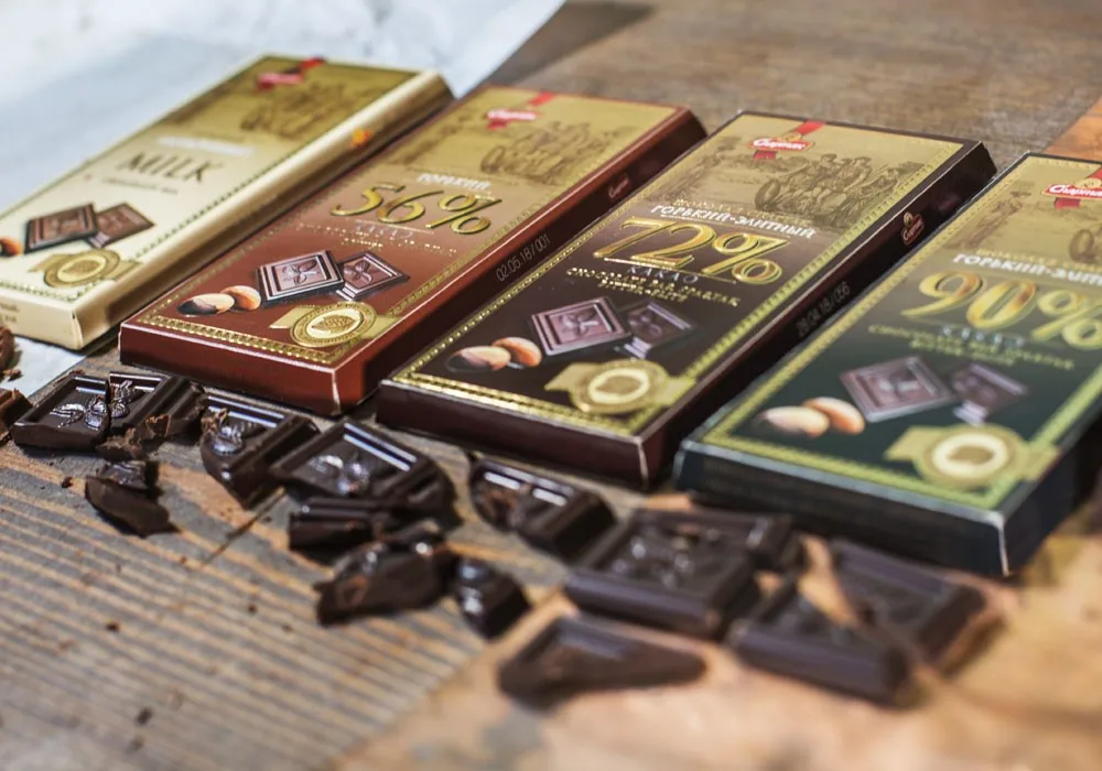 Темный русский шоколад 90 г и темные марки шоколада 100% натуральный объемный темный шоколад из Беларуси