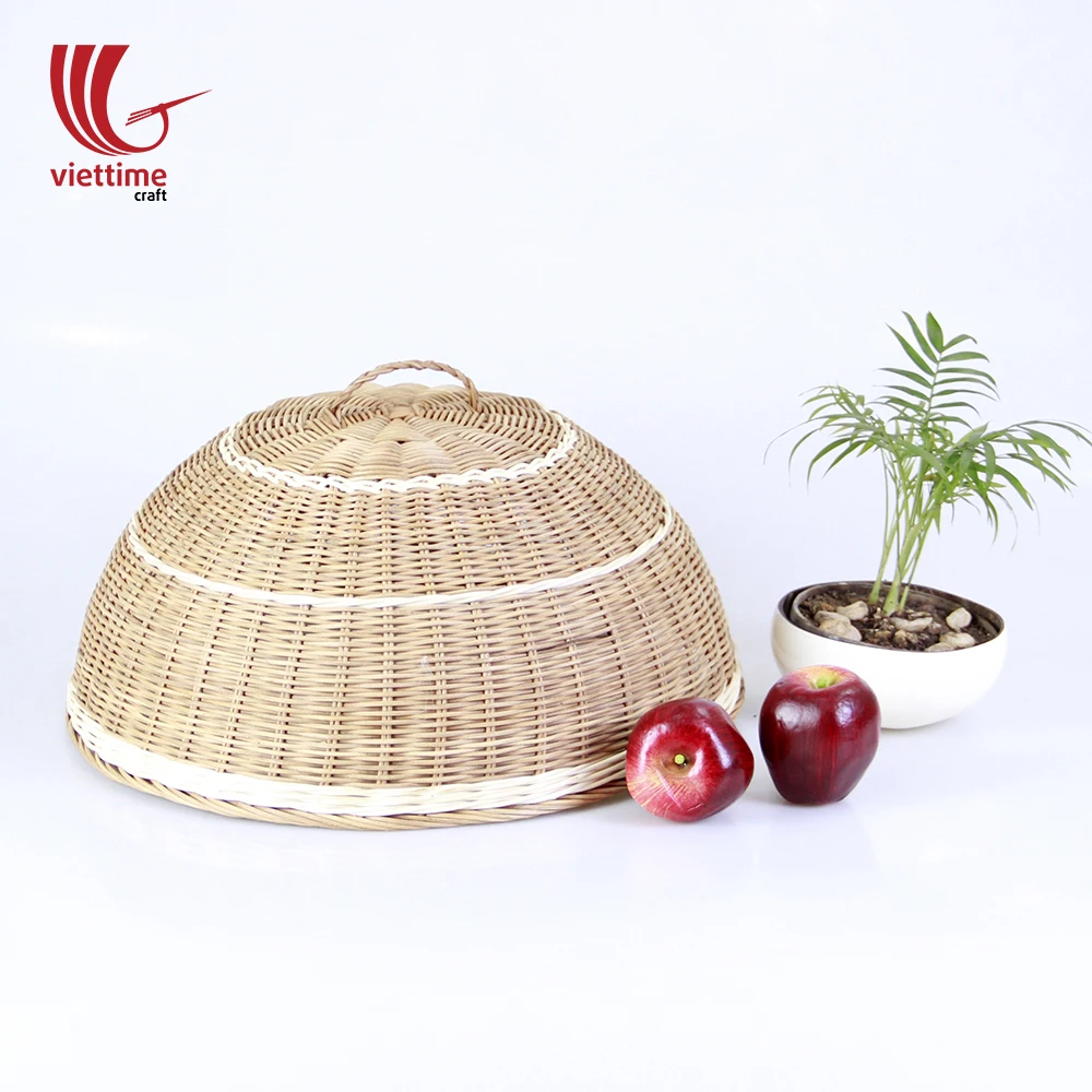 
Rattan wicker eco-friendly food cover tent, handmade food tent, net food cover umbrella 