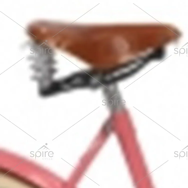 High end vintage pink city bike with classic look