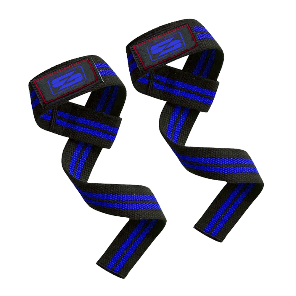 Durable Lightweight Neoprene Padded Cotton Wrist Straps for Strength Fitness Training Customizable Logo for Gym Weightlifting