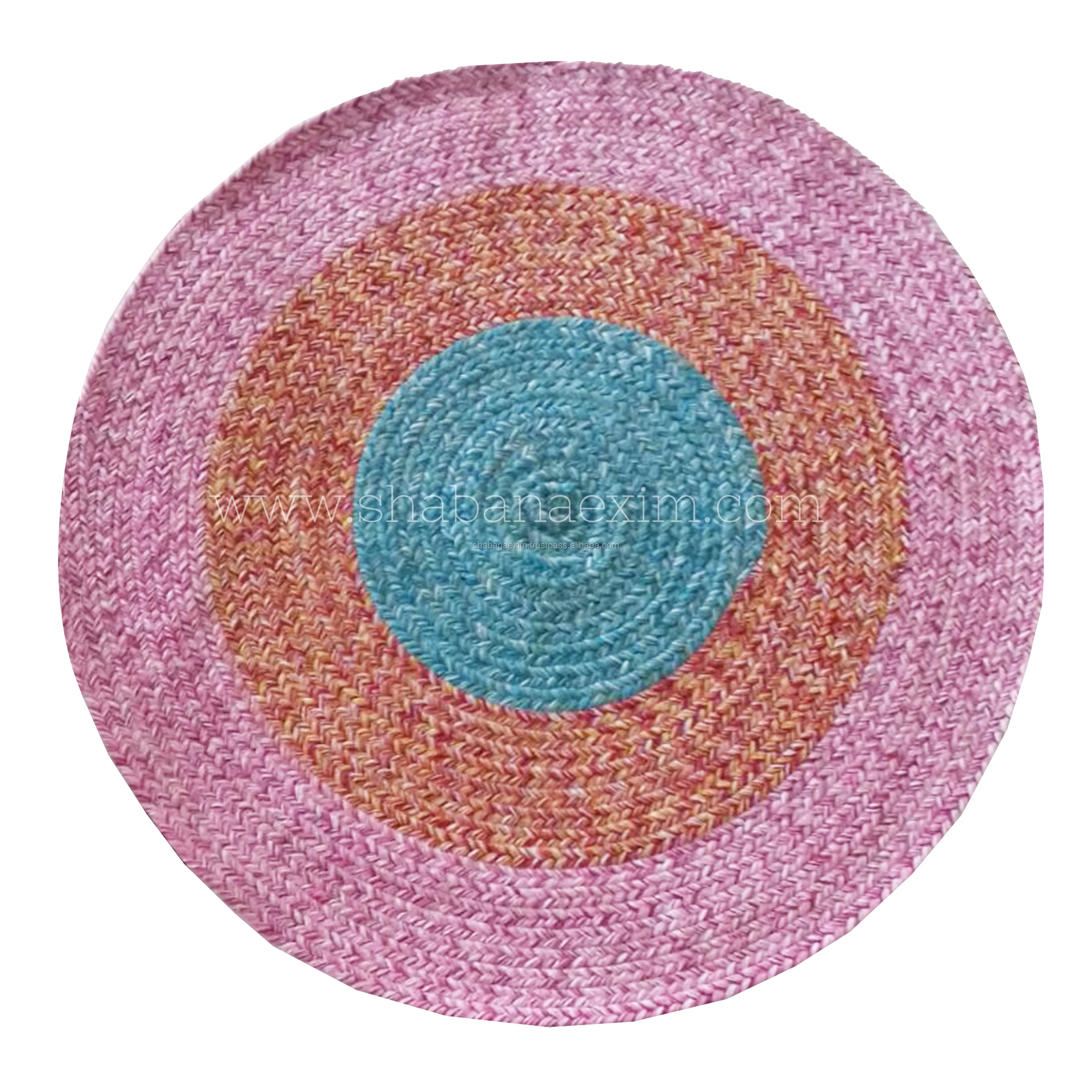 Indian Supplier High Quality Hand Braided Jute Carpet Hot Sale Handmade Prayer Jute Floor Rug Area Rug