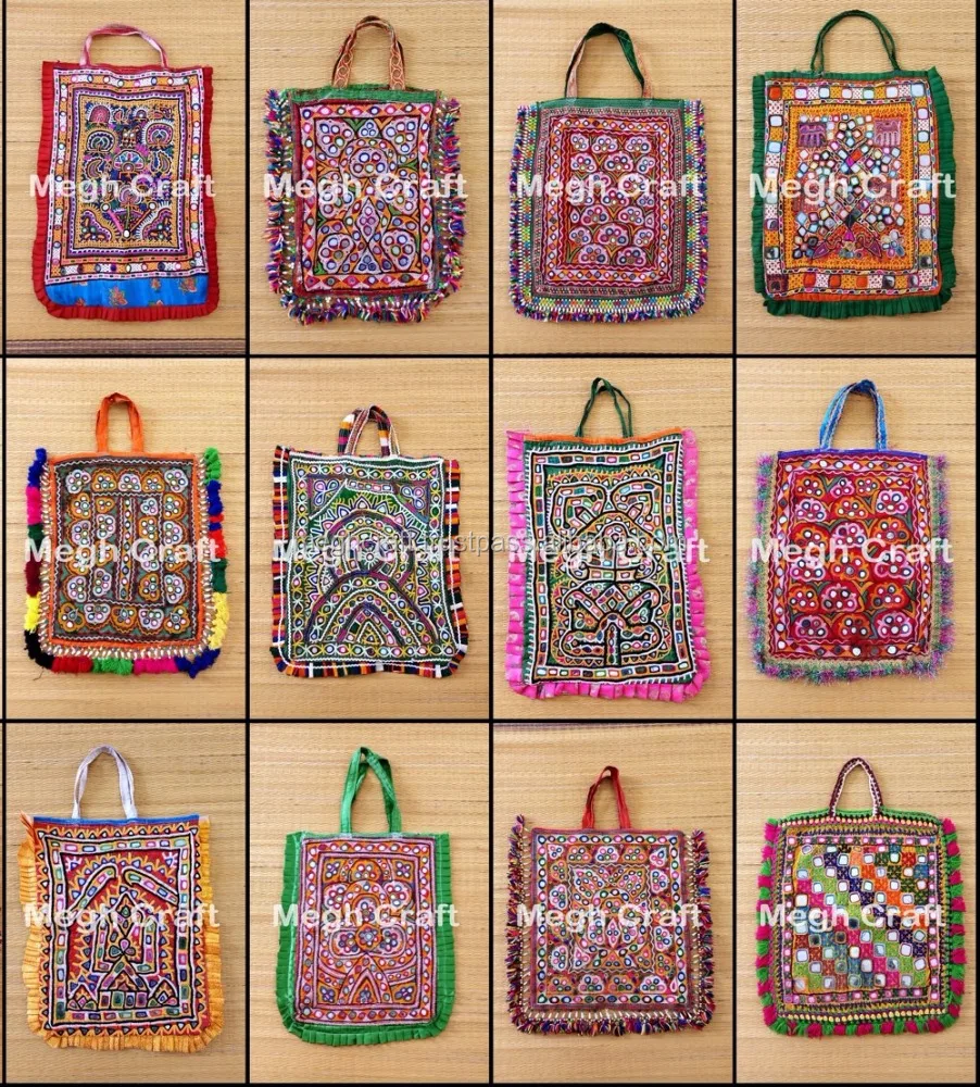 Indian Traditional Theli Handbag Ethnic Indian Banjara Handmade Theli Bag- Vintage Gypsy bag with Mirrors Theli BAG