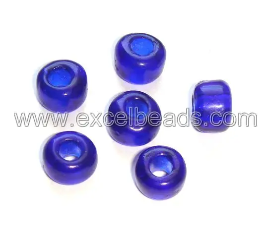 Pony Glass Beads - Striped pony beads wholesale for jewelry making decoration